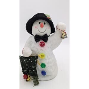 Vtg Rare Rubbery Singing Frosty The Snowman Animated Music Christmas Kurt Adler